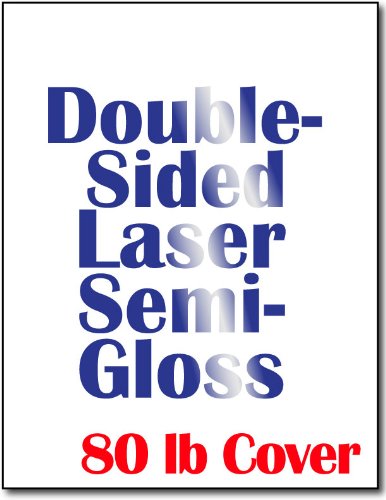 Cardstock - 80lb Double-Sided Laser Semi-Gloss - 250 Sheets