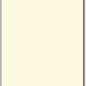 250 Sheets Cream Colored Legal Size Cardstock (8.5 X 14 Inches) - 65lb Cover