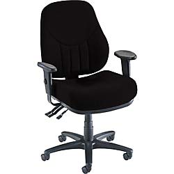 lorell chair, high-back, black