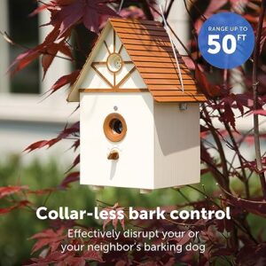 PetSafe Outdoor Ultrasonic Bark Control - Viral on TikTok - No Barking Deterrent for All Dog Sizes - Up to 1/4 Acre Coverage - Weatherproof - Great for Backyards - Bird House Design