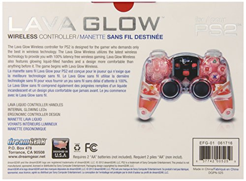 PS2 Lava Glow 2.4 GHZ RF Wireless Controller