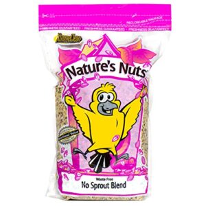 nature's nuts waste free no sprout blend - 20 lb. -wild bird food