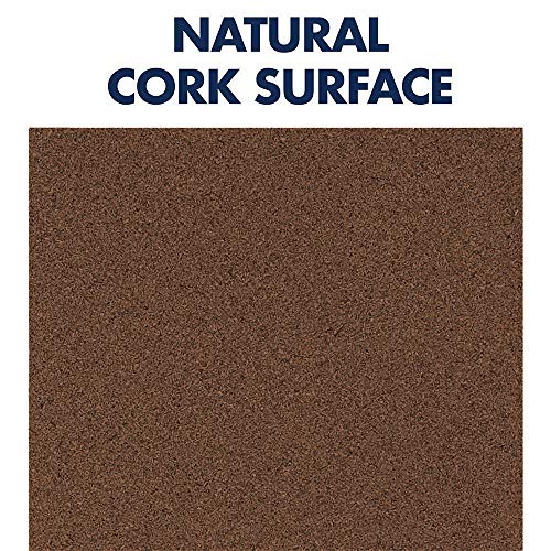 Quartet Cork Board Bulletin Board Tiles, 12" x 12", Corkboard, Mini Wall Bulletin Boards, Decorative Pin Boards for Home Office Decor, Home School Message Board, Modular, Dark Brown, 4 Pack (15050Q)