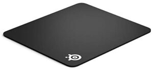 steelseries qck gaming mouse pad - large thick cloth - peak tracking and stability - optimized for gaming sensors