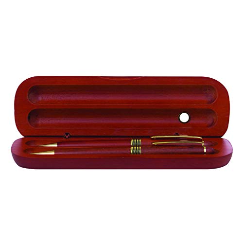 Rosewood Wood Pen and Pencil Set [Kitchen], 1 Count (Pack of 1)