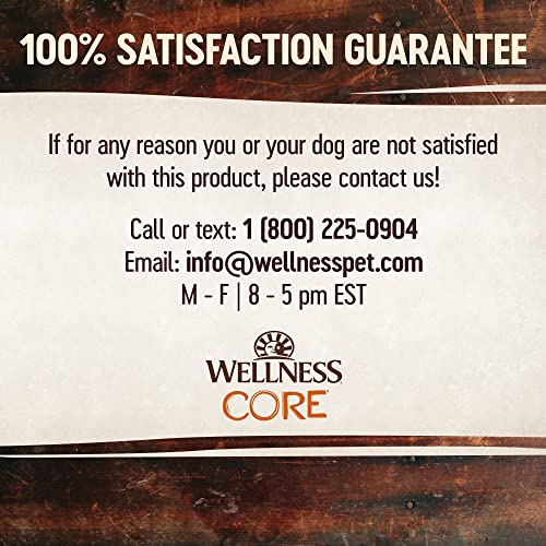 Wellness CORE Grain-Free High-Protein Dry Dog Food, Natural Ingredients, Made in USA with Real Meat, All Breeds, For Adult Dogs (Reduced Fat, 26-Pound Bag)