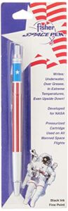 fisher space pen, all metal space pen with american flag design, black ink, fine point (safp5)