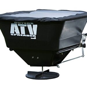 Buyers Products ATVS100 ATV All-Purpose Broadcast Spreader 100 lbs. Capacity with Rain Cover , Black