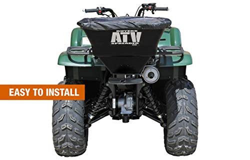 Buyers Products ATVS100 ATV All-Purpose Broadcast Spreader 100 lbs. Capacity with Rain Cover , Black