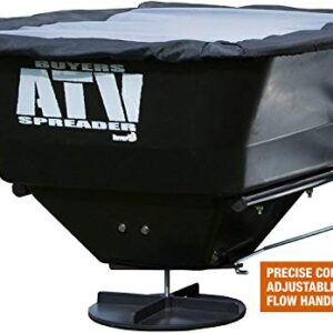 Buyers Products ATVS100 ATV All-Purpose Broadcast Spreader 100 lbs. Capacity with Rain Cover , Black