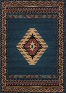 united weavers of america tucson manhattan rug collection, 1' 11" by 7' 4", light blue (940 27060)