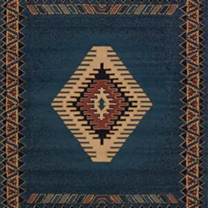United Weavers of America Tucson Manhattan Rug Collection, 1' 11" by 7' 4", Light Blue (940 27060)
