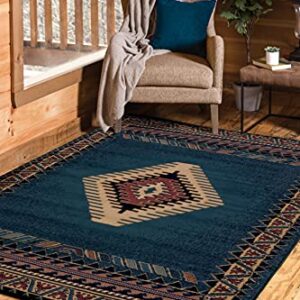United Weavers of America Tucson Manhattan Rug Collection, 1' 11" by 7' 4", Light Blue (940 27060)