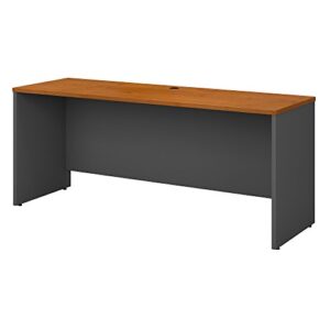 bush business furniture series c 72w x 24d credenza desk in natural cherry