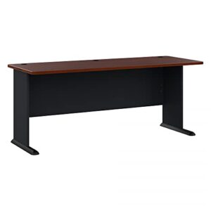 bush business furniture series a 72w desk in hansen cherry and galaxy