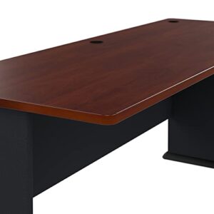 Bush Business Furniture Series A 72W Desk in Hansen Cherry and Galaxy