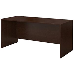 bush business furniture series c office desk, 60w x 24d, mocha cherry