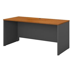 bush business furniture series c 60w x 24d credenza desk in natural cherry