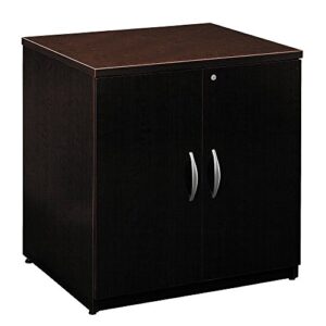 bush business furniture series c collection 30w storage cabinet in mocha cherry