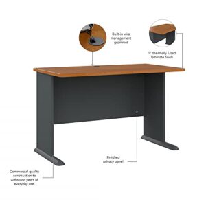 Bush Business Furniture Series A 48W Desk, Natural Cherry