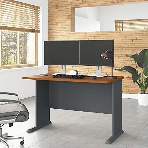 Bush Business Furniture Series A 48W Desk, Natural Cherry