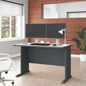 Bush Business Furniture WC8448A Series A 48W Desk in Slate and White Spectrum