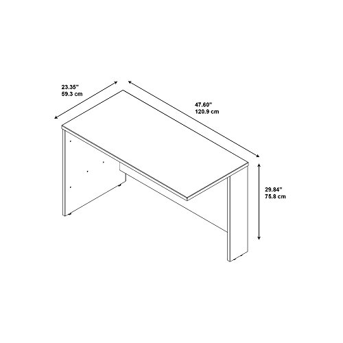 Bush Business Furniture Series C Bridge/Return, Mocha Cherry