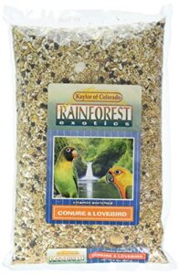 rainforest exotics kaylor-made vitamin enriched conure & lovebird food