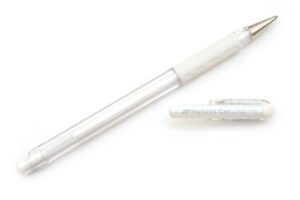 pentel k118lw hybrid rollerball pen white