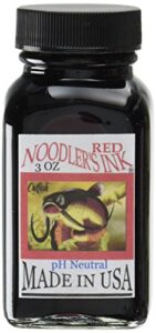 noodler's ink fountain pen bottled ink, 3oz - red