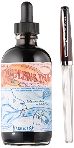 Noodlers Ink 4.5 Oz Polar Black W/Eye Dropper