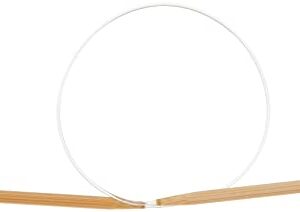 Clover 8 Takumi Circular 16" Size Bamboo Knitting Needle, Brown, Clear