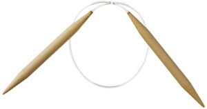 clover takumi bamboo circular 16-inch knitting needles, size 11