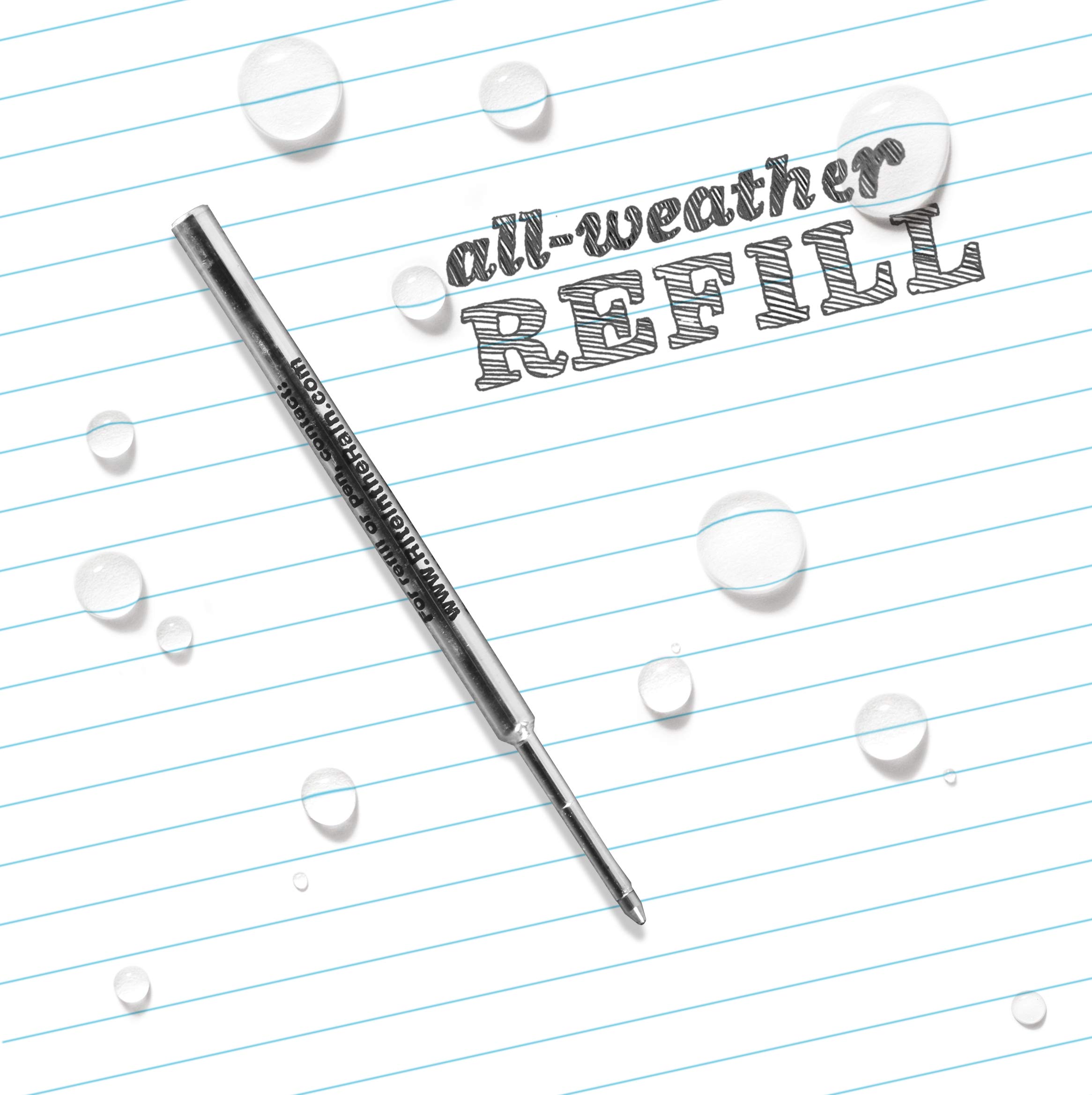Rite in the Rain Weatherproof Pen Refill - Black Ink - (No. 37R), 3.5 x 0.187 x 0.25