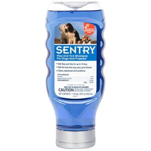 sentry flea and tick shampoo for dogs, rid your dog of fleas, and ticks tropical breeze, 18 fl oz (pack of 1)