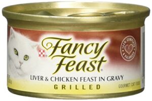 fancy feast grilled liver and chicken feast in gravy gourmet cat foods - 24 pack