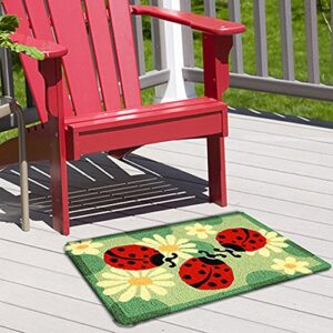 Jellybean Ladybugs Indoor Outdoor Accent Rug