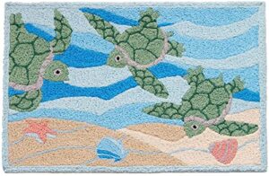 jellybean sea turtle beach indoor outdoor rug