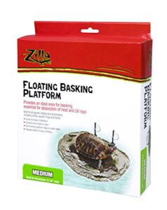 zilla reptile habitat décor floating basking platform, medium