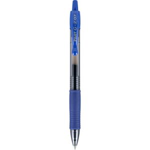 Pilot, G2 Premium Gel Roller Pens, Fine Point 0.7 mm, Blue, Pack of 2