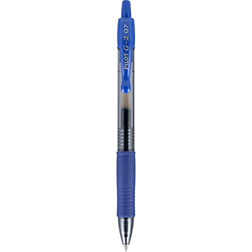 Pilot, G2 Premium Gel Roller Pens, Fine Point 0.7 mm, Blue, Pack of 2