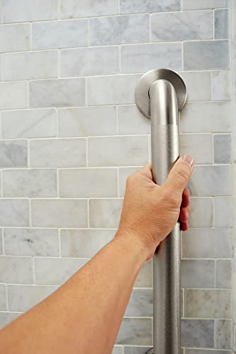 Moen R8718P Home Care Bathroom Safety 18-Inch Grab Bar with Concealed Screws, Peened