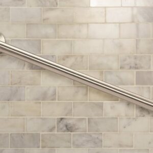 Moen R8718P Home Care Bathroom Safety 18-Inch Grab Bar with Concealed Screws, Peened