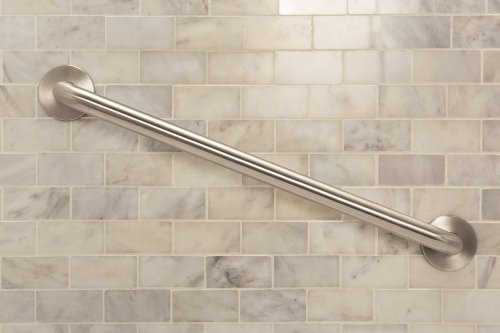 Moen R8718P Home Care Bathroom Safety 18-Inch Grab Bar with Concealed Screws, Peened