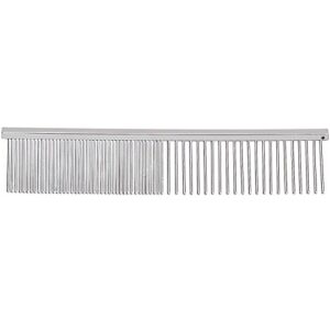 Master Grooming Tools 4.5 Inch Greyhound Pet Grooming Comb, Fine and Coarse