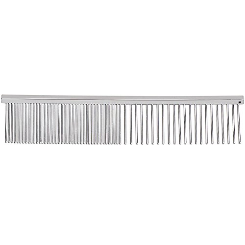 Master Grooming Tools 4.5 Inch Greyhound Pet Grooming Comb, Fine and Coarse