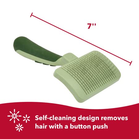 Coastal Pet Safari - Cat Self-Cleaning Slicker Brush - Cat Grooming Supplies