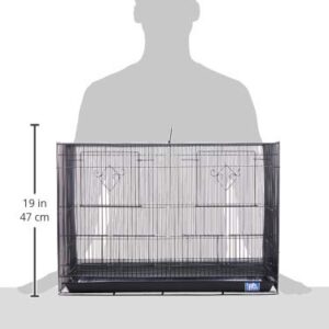 Prevue Hendryx SPF063 Divided Flight Cage, Black