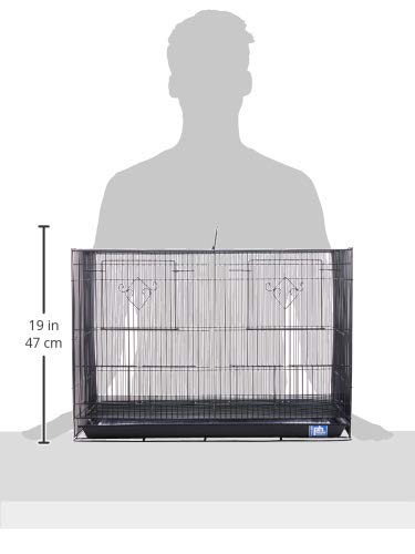 Prevue Hendryx SPF063 Divided Flight Cage, Black