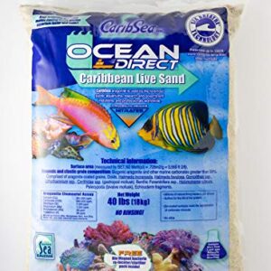 Carib Sea ACS00940 Ocean Direct Natural Live Sand for Aquarium, 40-Pound